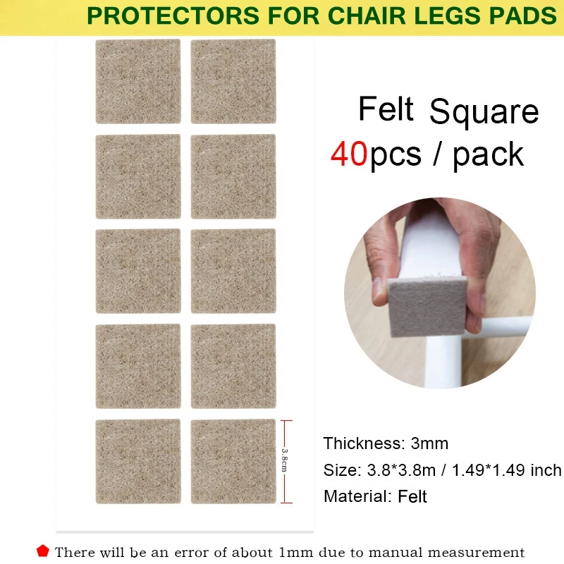 Chair Stickers Non-Slip Felt Pads Dining Chair Legs Static Table And Legs Increase Treble Gasket Wool Felt Furniture Stool Table
Chair Stickers Non-Slip Felt Pads Dining Chair Legs Static Table And Legs Increase Treble Gasket Wool Felt Furniture Stool Table