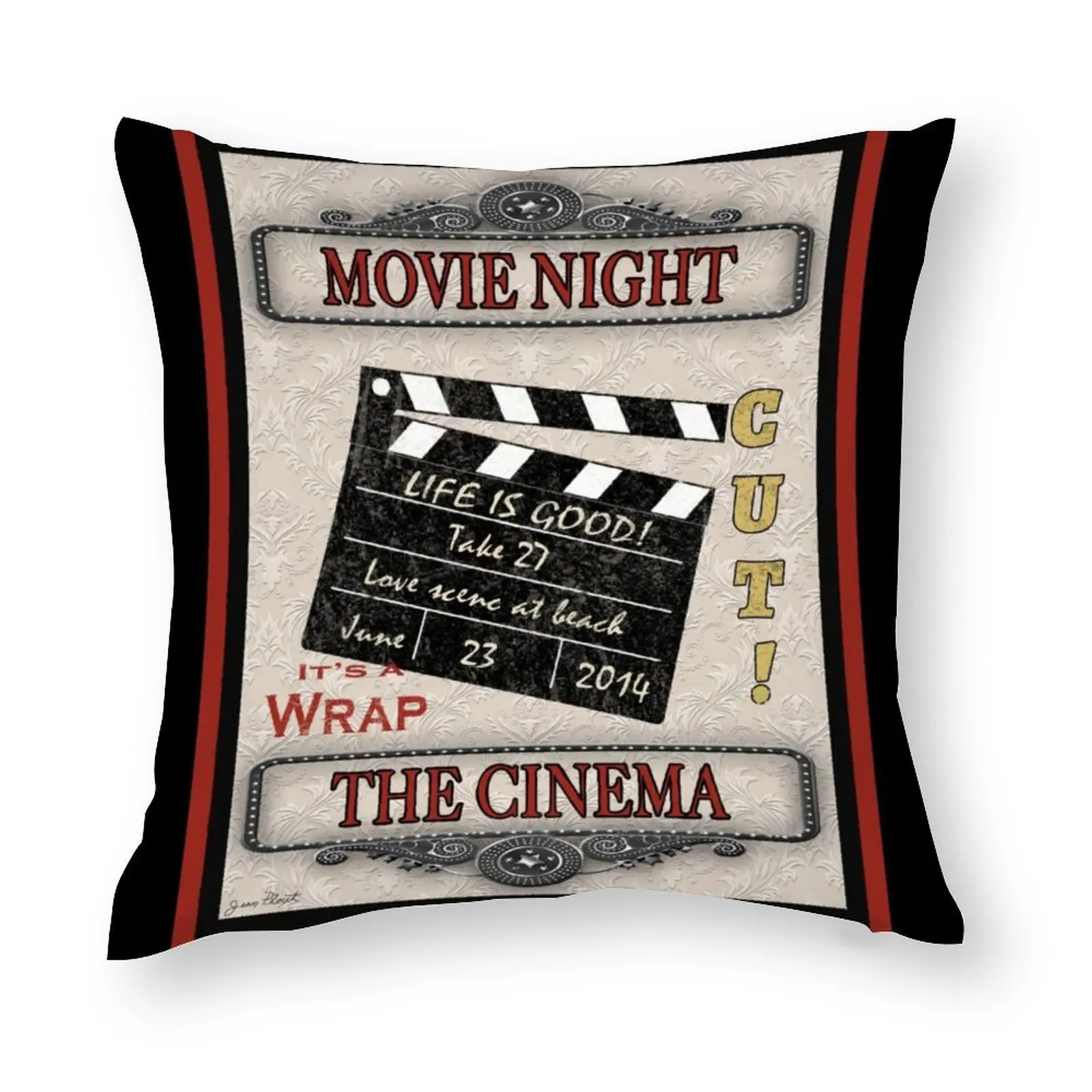 Декоративная наволочка из полиэстера в стиле ретро для кинофильмов
Декоративная наволочка из полиэстера в стиле ретро для кинофильмов