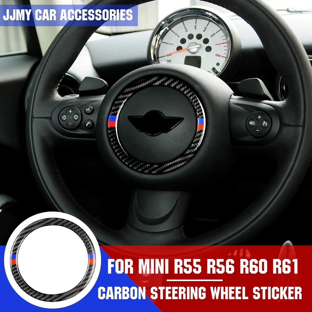 Углеродная наклейка на руль автомобиля для MINI R55 R56 COUNTRYMAN R60 PACEMAN R61, аксессуары для модификации интерьера автомобиля
Углеродная наклейка на руль автомобиля для MINI R55 R56 COUNTRYMAN R60 PACEMAN R61, аксессуары для модификации интерьера автомобиля