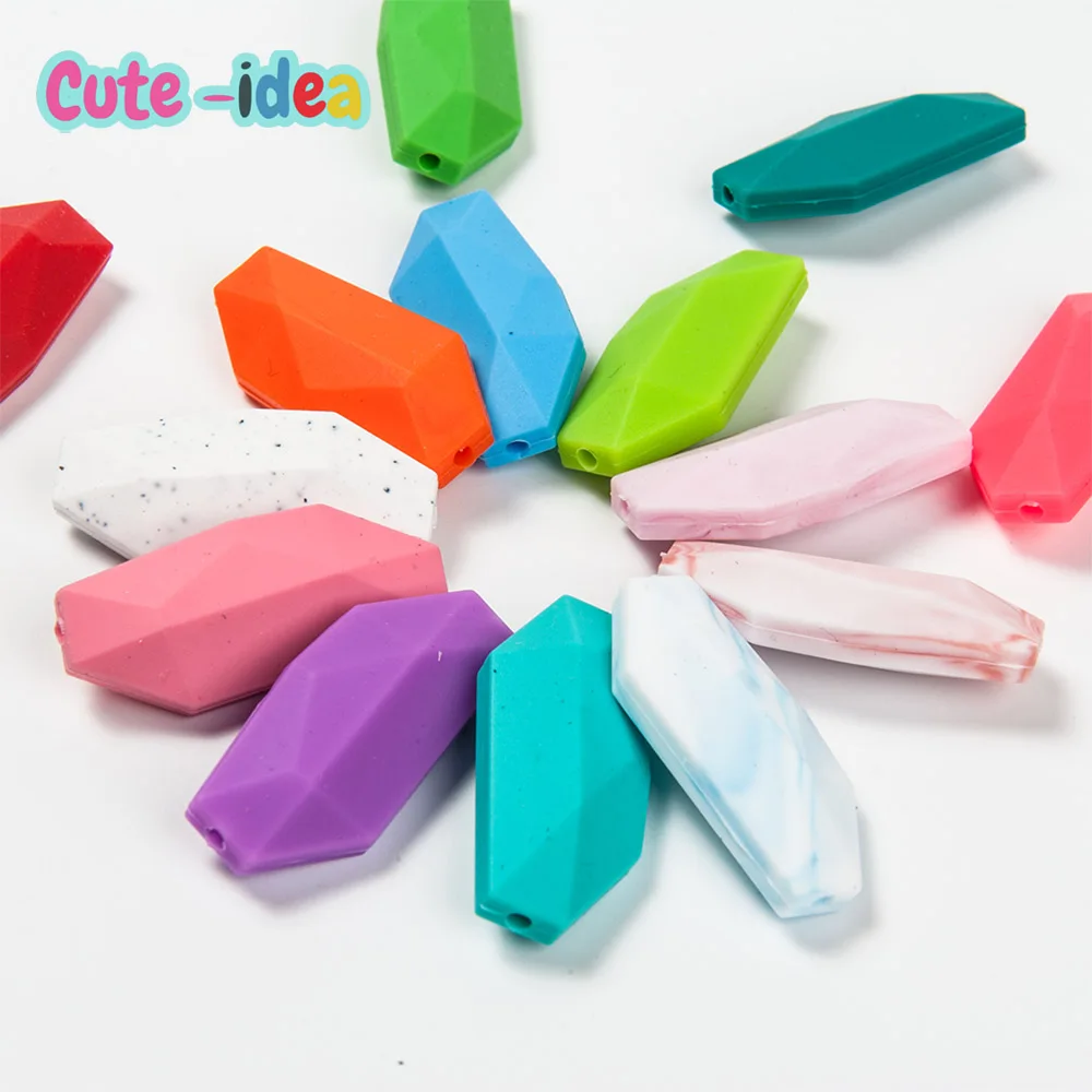 Cute-Idea 10PCs Silicone Genmetric Gem Stone Beads Teething Chewing Toddler Toy DIY Teether BPA Free Pacifier Chain Baby Product
Cute-Idea 10PCs Silicone Genmetric Gem Stone Beads Teething Chewing Toddler Toy DIY Teether BPA Free Pacifier Chain Baby Product
