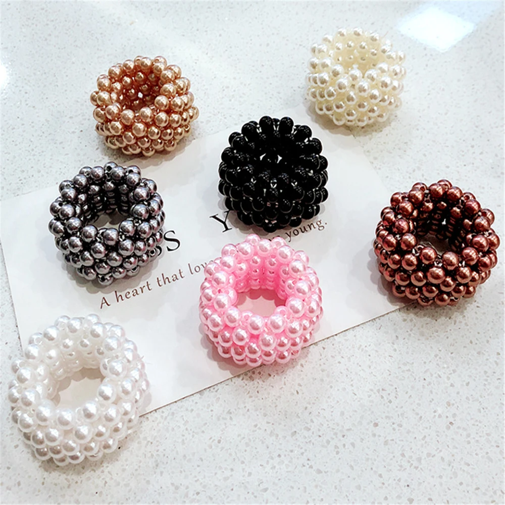 Pearl Beads Scrunchies Fashion Elastic Hair Rope Gum For Women Girls Ponytail Holders Rubber Hair Accessories
Pearl Beads Scrunchies Fashion Elastic Hair Rope Gum For Women Girls Ponytail Holders Rubber Hair Accessories