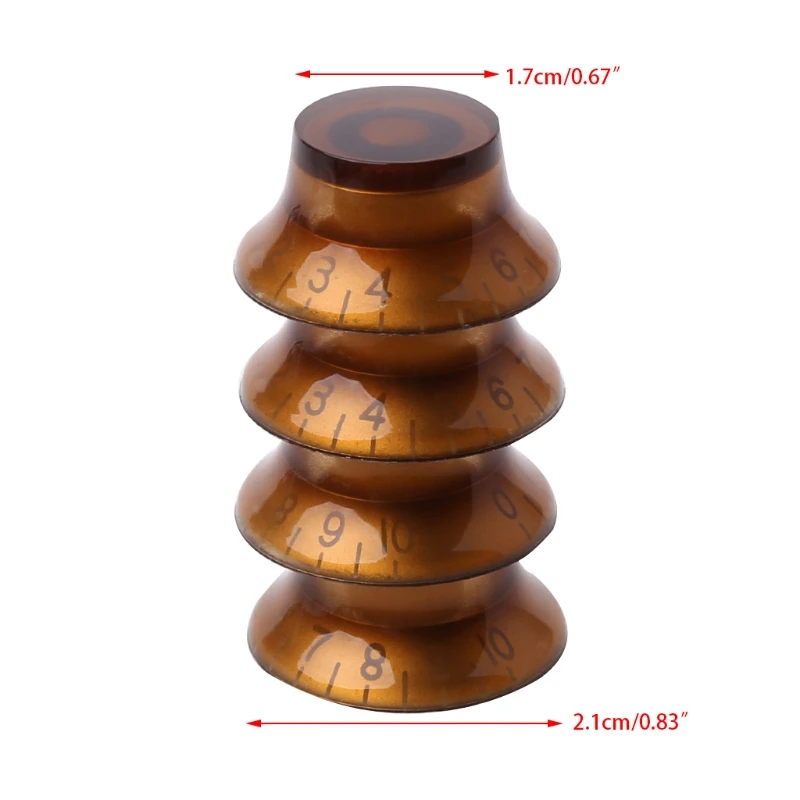 1pc Knob Button Bell Shape Guitar Tone Volume Control For LP Guitar Parts Coffee Golden
1pc Knob Button Bell Shape Guitar Tone Volume Control For LP Guitar Parts Coffee Golden