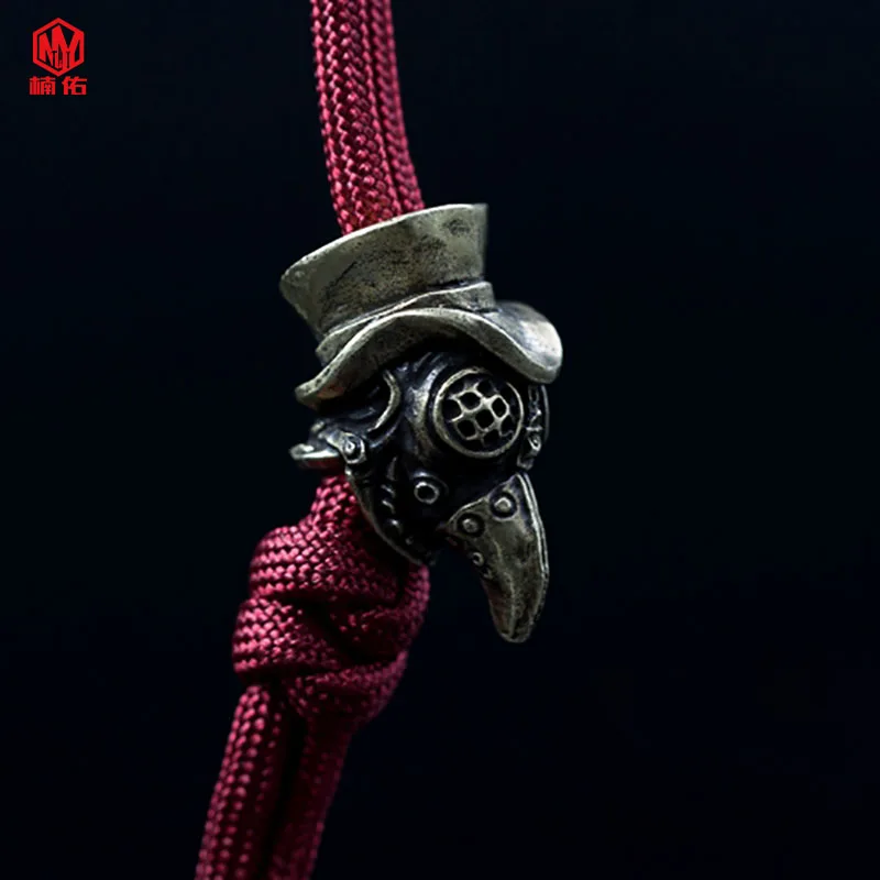 1PC Beak Mask Retro Brass White Copper EDC Paracord Beads Umbrella Rope Cord Lanyard Pendants Knife Beads Knife Accessories
1PC Beak Mask Retro Brass White Copper EDC Paracord Beads Umbrella Rope Cord Lanyard Pendants Knife Beads Knife Accessories