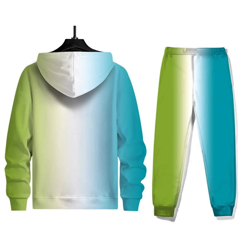 New Color Matching Sports Suit Men's European And American Large Size Fashion Casual Long-sleeved Sweater + Trousers Two-piece
New Color Matching Sports Suit Men's European And American Large Size Fashion Casual Long-sleeved Sweater + Trousers Two-piece