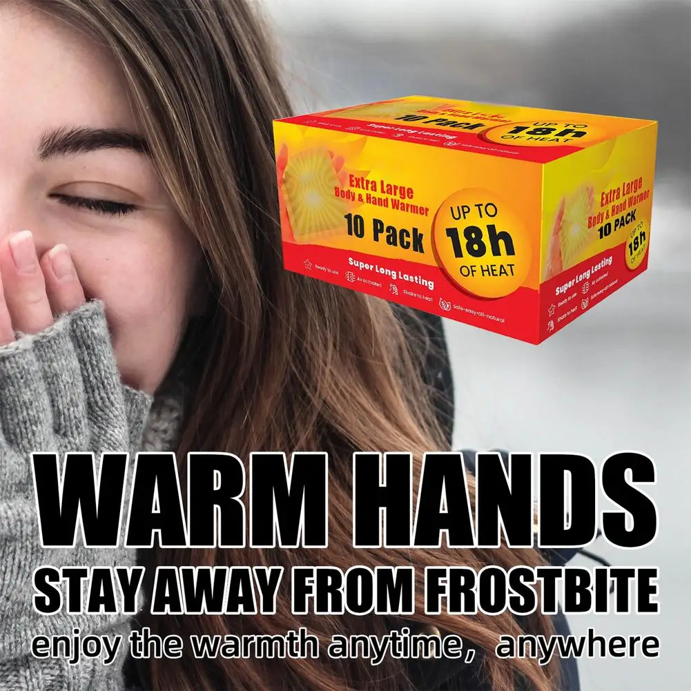 10pcs Keep Hand Leg Foot Waist Warm Heated Paste Pads Hand Warmers Sticker Body Warmer Stick 18 Hours Lasting Warm Baby Stickers
10pcs Keep Hand Leg Foot Waist Warm Heated Paste Pads Hand Warmers Sticker Body Warmer Stick 18 Hours Lasting Warm Baby Stickers