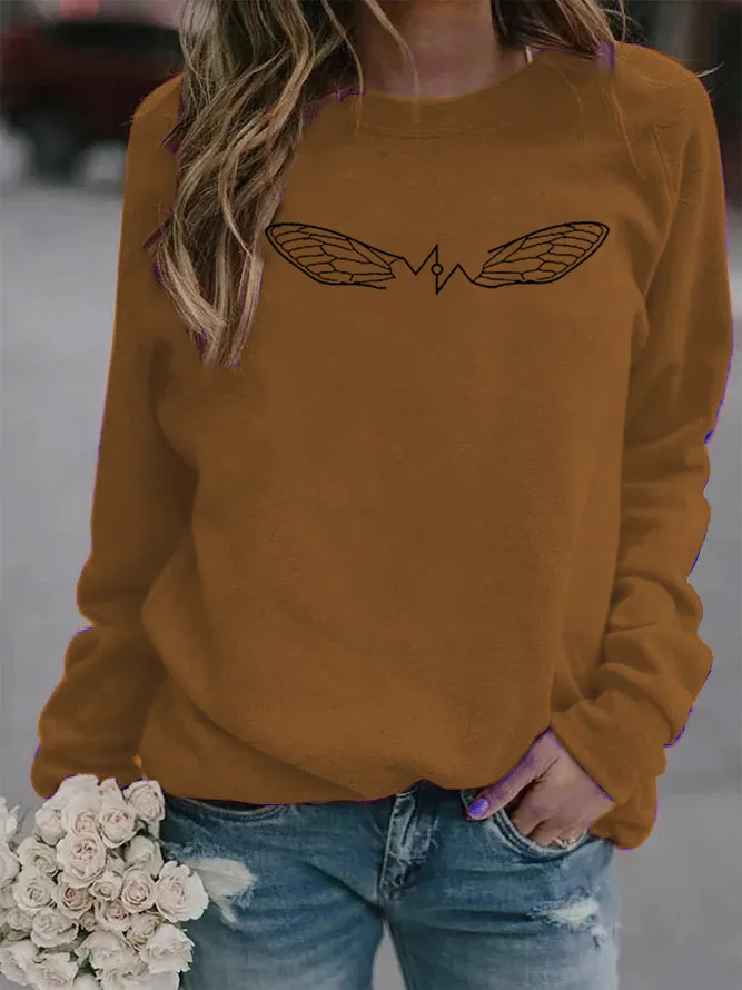 Women Hoodie Wings Printed Hoodies Women Fleece Long Sleeve O Neck Loose Sweatshirt Girls Pullovers Winter
Women Hoodie Wings Printed Hoodies Women Fleece Long Sleeve O Neck Loose Sweatshirt Girls Pullovers Winter