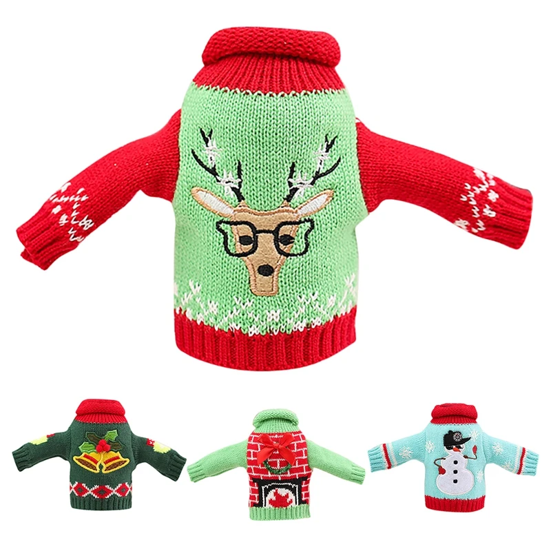 Christmas Wine Bottle Cover, Reusable Wine Bottle Clothes Sweater for Holiday Party Xmas Home Decoration
Christmas Wine Bottle Cover, Reusable Wine Bottle Clothes Sweater for Holiday Party Xmas Home Decoration