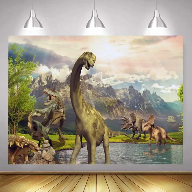 Alpine Grassland Small Lake Dinosaur World Cartoon Background Photo Children Birthday Party Decorated Studio Photography Scene
Alpine Grassland Small Lake Dinosaur World Cartoon Background Photo Children Birthday Party Decorated Studio Photography Scene