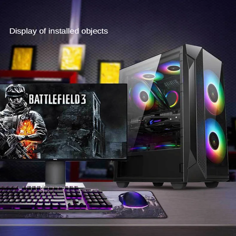 ATX large motherboard computer game case air-cooled water-cooled USB3.0 desktop panoramic side-through tempered glass PC case
ATX large motherboard computer game case air-cooled water-cooled USB3.0 desktop panoramic side-through tempered glass PC case