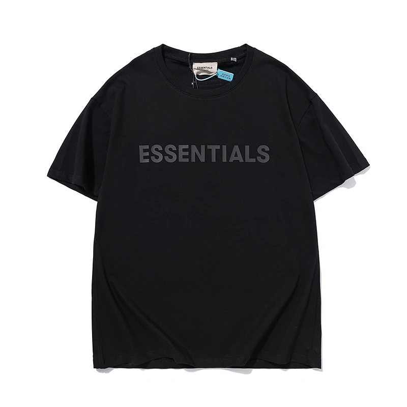 FEAR OF GOD Double-line ESSENTIALS New Laminating Short-sleeved FOG High Street Loose T-shirt with Letters on Chest TEE
FEAR OF GOD Double-line ESSENTIALS New Laminating Short-sleeved FOG High Street Loose T-shirt with Letters on Chest TEE