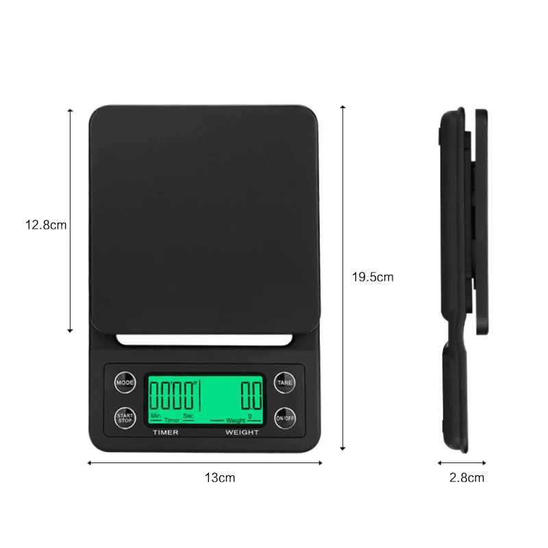 Beautiful Packaging Smart Drip Coffee Scale With Timer Portable Kitchen Scale High Precision LCD Electronic Scale Household Tool
Beautiful Packaging Smart Drip Coffee Scale With Timer Portable Kitchen Scale High Precision LCD Electronic Scale Household Tool