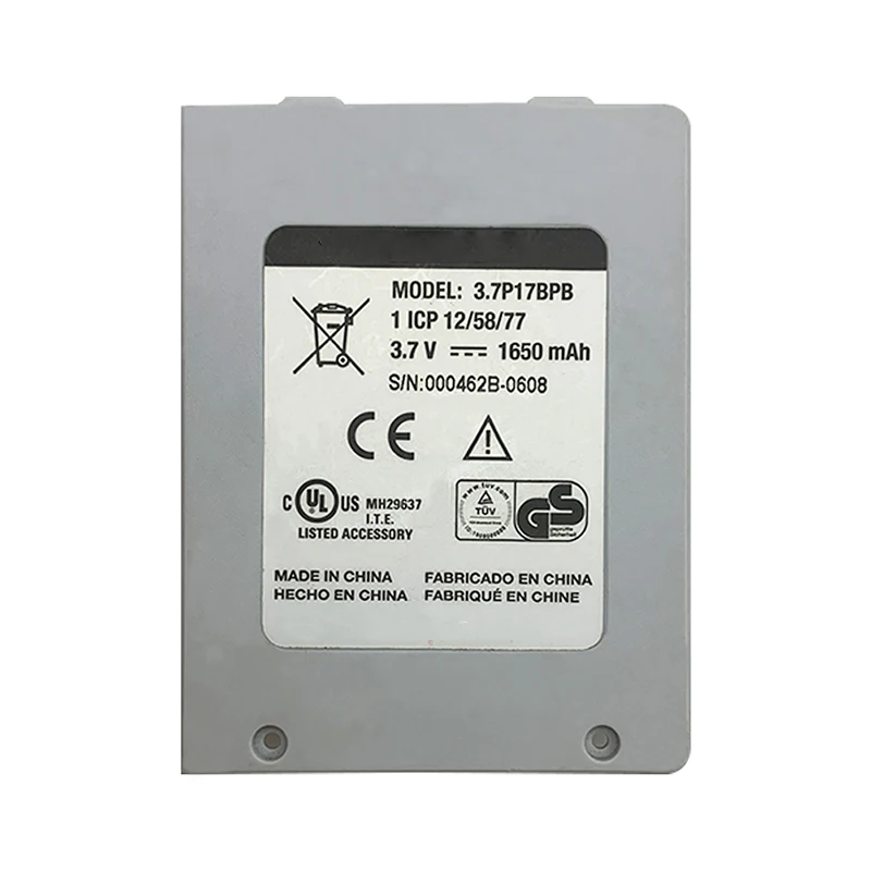 3.7P17BPB Bluetooth Devices E-books Cameras Battery 3.7V 1650mAh Li-Ion Rechargeable Battery for TEXAS INSTRUMENTS
3.7P17BPB Bluetooth Devices E-books Cameras Battery 3.7V 1650mAh Li-Ion Rechargeable Battery for TEXAS INSTRUMENTS