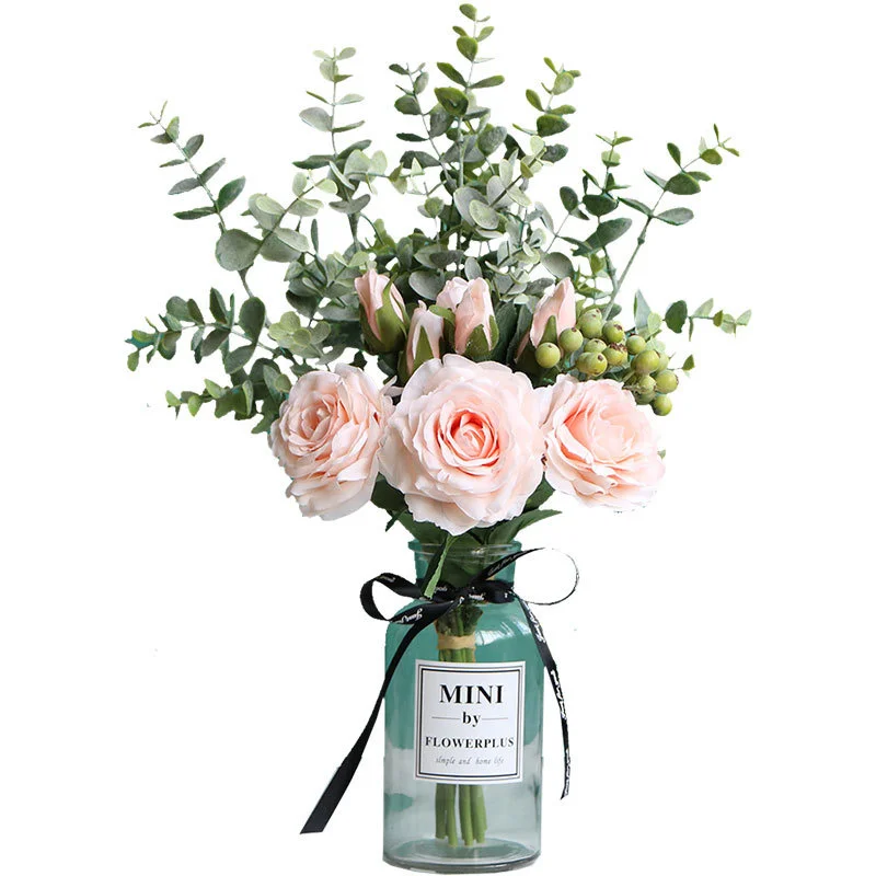 European Style Simulation Artificial Rose With Leaves Artificial Flowers Bouquet Wedding Decoration Holding Flowers Home Decor
European Style Simulation Artificial Rose With Leaves Artificial Flowers Bouquet Wedding Decoration Holding Flowers Home Decor