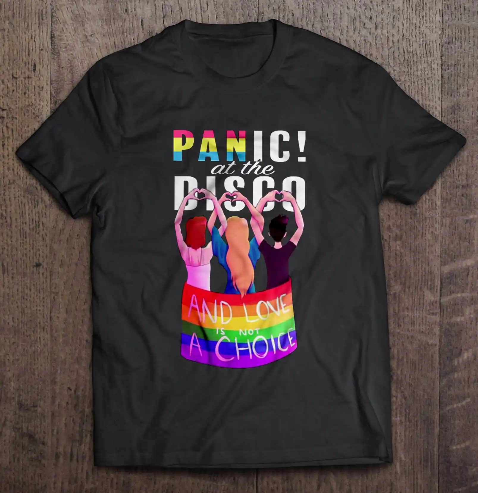 Паника! На Диско и любви нет выбора ЛГБТ|Мужские футболки| |