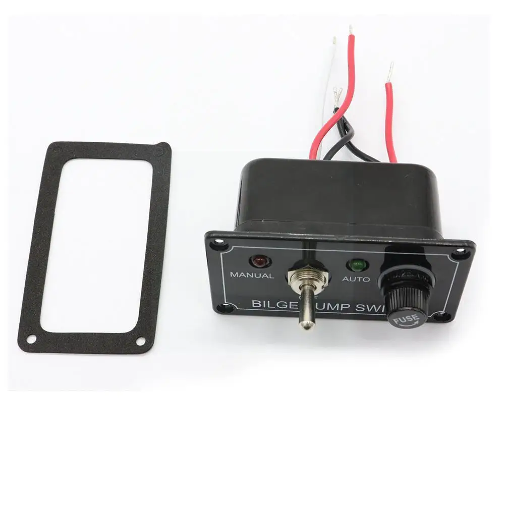 Marine Boat Bilge Pump Switch W/LED Light Indicator Way Panel, 3 Control MANUAL-OFF- Fuse DC12v,with - AUTO X5H5
Marine Boat Bilge Pump Switch W/LED Light Indicator Way Panel, 3 Control MANUAL-OFF- Fuse DC12v,with - AUTO X5H5