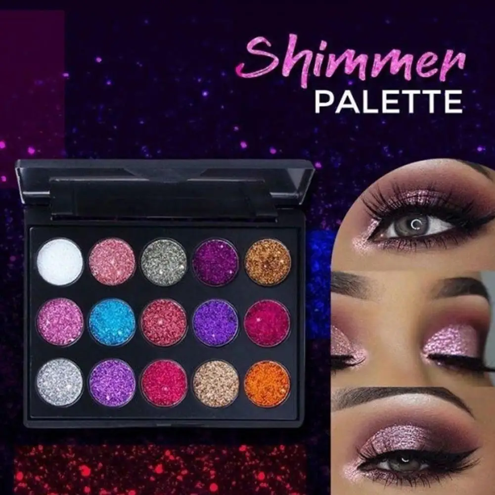 15-color Eye Shadow Palette, Diamond Sequins, Glitter, High-gloss Eyes, Stage Makeup, Skin-friendly, Not Easy To Change Color
15-color Eye Shadow Palette, Diamond Sequins, Glitter, High-gloss Eyes, Stage Makeup, Skin-friendly, Not Easy To Change Color
