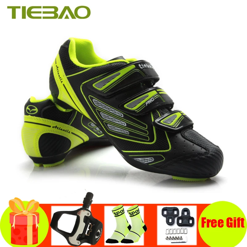 

Tiebao Sapatilha Ciclismo Road Cycling Shoes Bicycle Pedals SPD-SL Men Women Self-locking Athletic Bike Superstar Sneakers