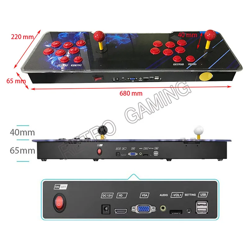 Pandora 3D WIFI EX SAGA Arcade Box 6800 in 1 Console Save Function Multiplayer Joysticks arcade Game Cabinet 4 Players
Pandora 3D WIFI EX SAGA Arcade Box 6800 in 1 Console Save Function Multiplayer Joysticks arcade Game Cabinet 4 Players