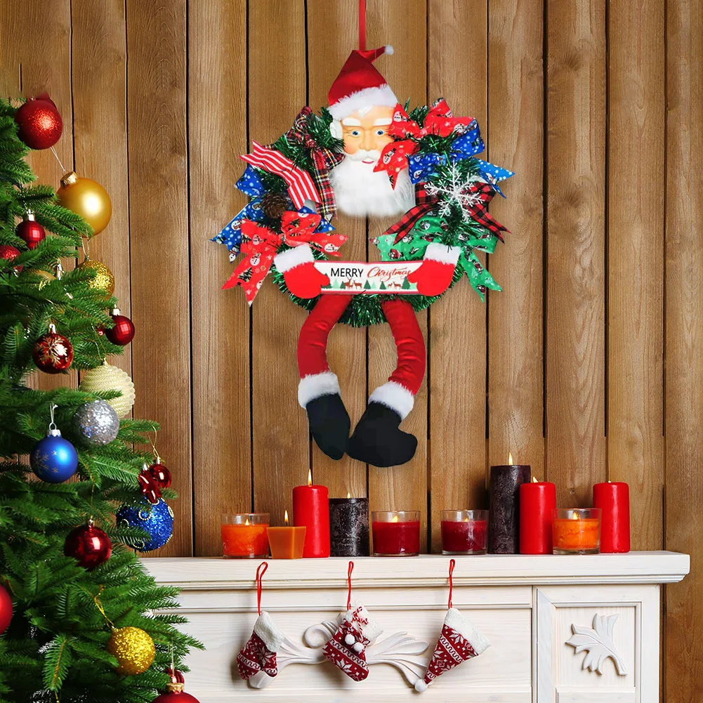 Merry Christmas Santa Claus Front Door Wreath Wall Window Old Man Hanging Pendant Garland Xmas Home Party Decoration Ornaments
Merry Christmas Santa Claus Front Door Wreath Wall Window Old Man Hanging Pendant Garland Xmas Home Party Decoration Ornaments
