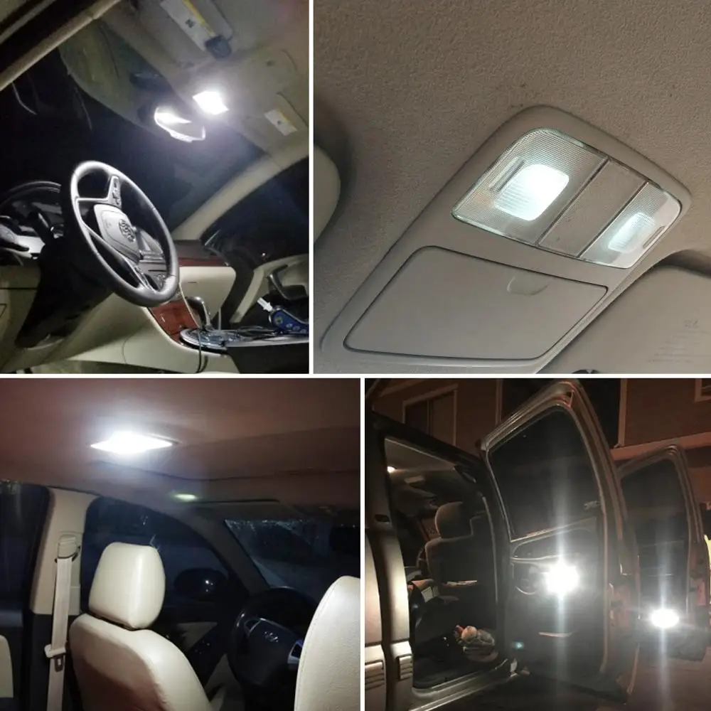 Светодиодная лампа AUXITO T10 W5W 6 шт. СВЕТОДИОДНАЯ Лампа 194 168 2825 7020 SMD 6000k 12 В для салона