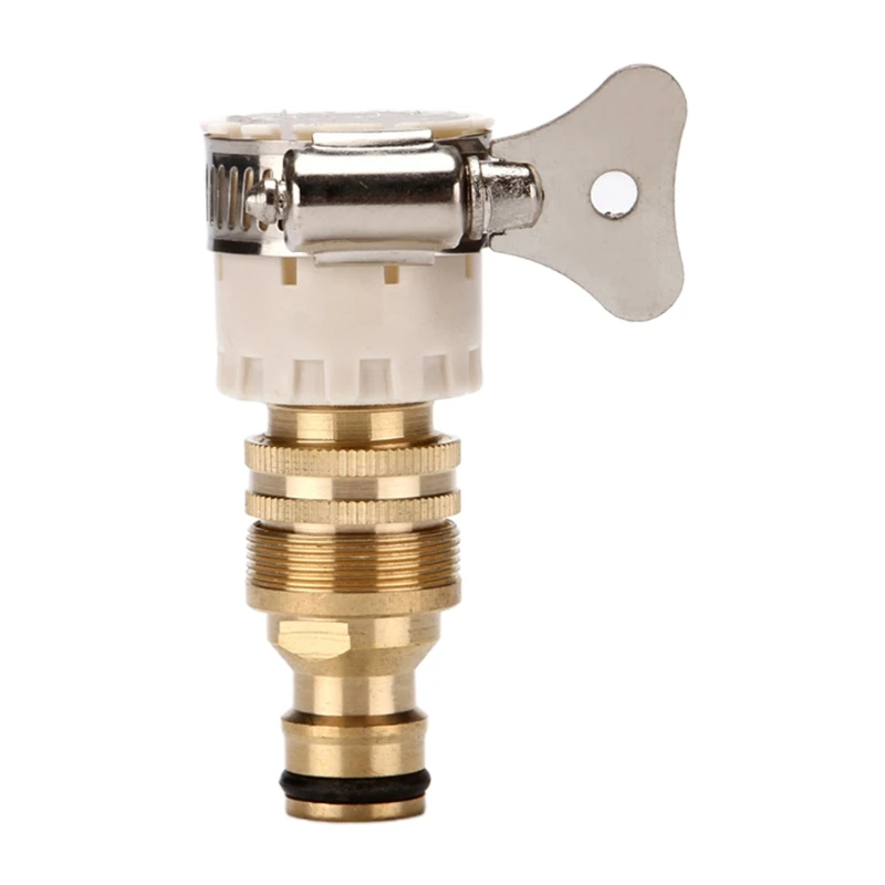 15mm-23mm Brass Faucet Tap Connector Universal Kitchen Hose Adapter for Lawn Water Tube Washing Machine Car Cleaning Use
15mm-23mm Brass Faucet Tap Connector Universal Kitchen Hose Adapter for Lawn Water Tube Washing Machine Car Cleaning Use