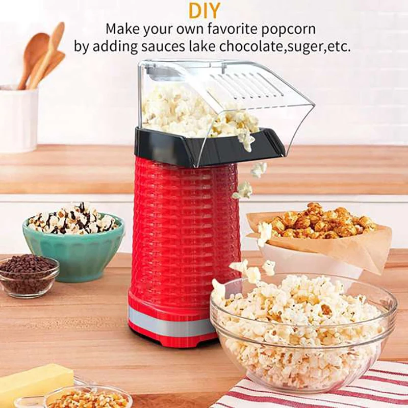 Hot Air Popcorn Poppers Marker,1200W Electric Popcorn Maker with Measuring Cup for Home Party
Hot Air Popcorn Poppers Marker,1200W Electric Popcorn Maker with Measuring Cup for Home Party