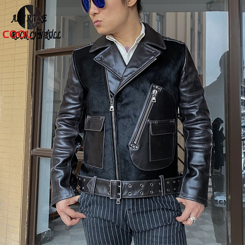 XW799 Asian Size, Read Description Super Quality Genuine Italian Cow Leather & Japan Horse Hair Fur Slim Stylish Jacket
XW799 Asian Size, Read Description Super Quality Genuine Italian Cow Leather & Japan Horse Hair Fur Slim Stylish Jacket