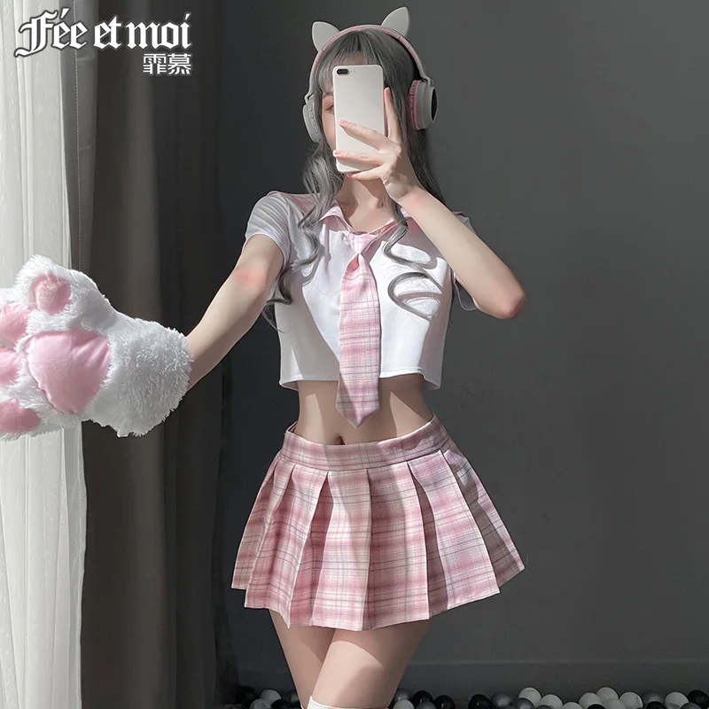 Japanese cute student uniform suit erotic lingerie sailor suit cosplay sexy pleated plaid miniskirt with tie erotic uniform
Japanese cute student uniform suit erotic lingerie sailor suit cosplay sexy pleated plaid miniskirt with tie erotic uniform