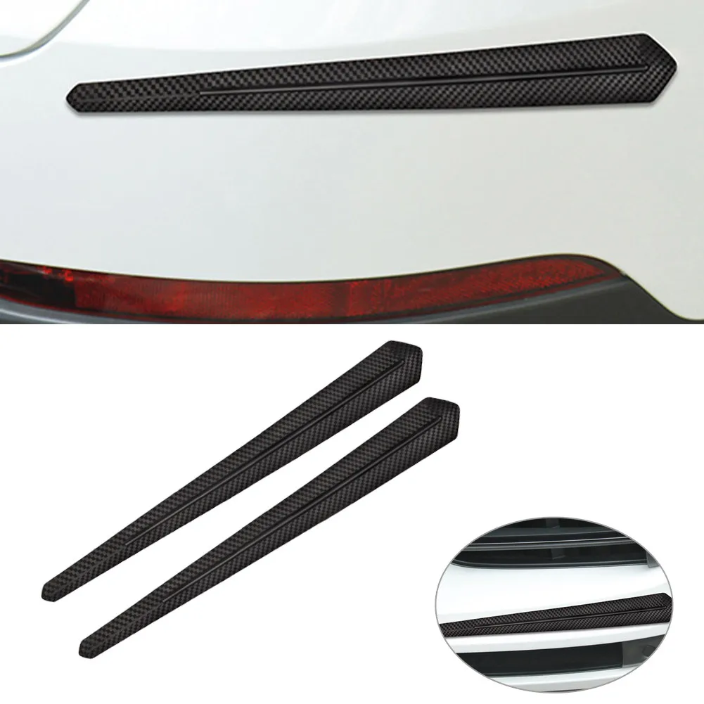 2PCS Anticollision Protectors Auto Stickers Universal Carbon Fiber Rubber Car Bumper Lip Strip Exterior Decoration Mouldings
2PCS Anticollision Protectors Auto Stickers Universal Carbon Fiber Rubber Car Bumper Lip Strip Exterior Decoration Mouldings