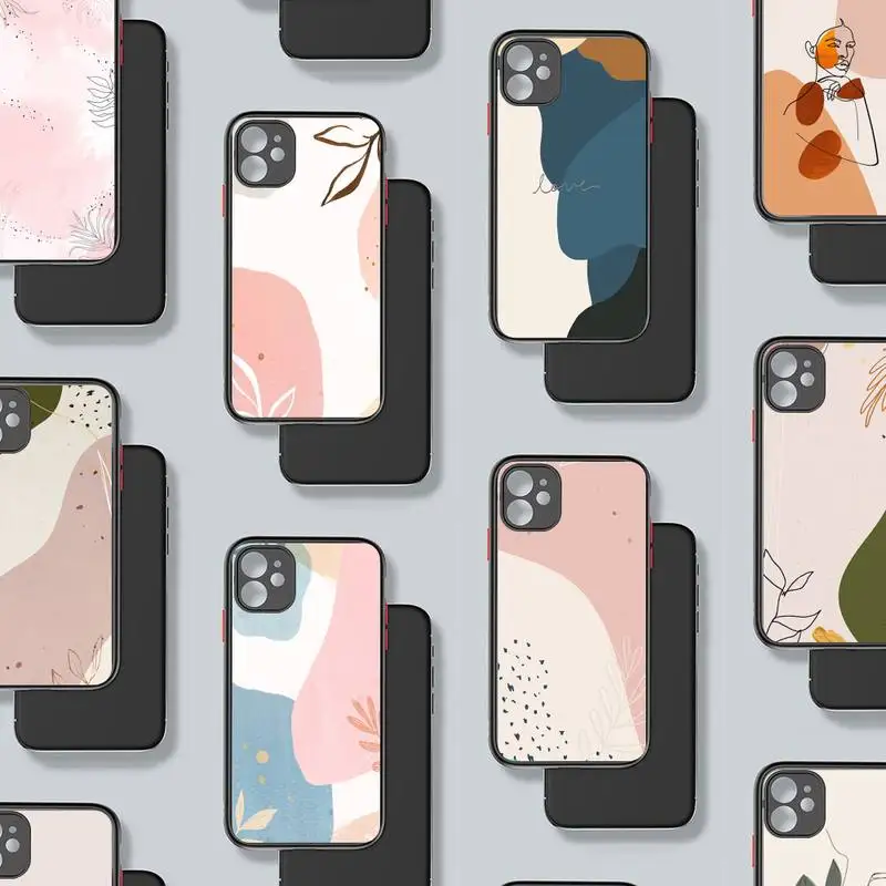 Art Abstract Geometry leaves Phone Case Matte Transparent for iPhone 7 8 11 12 s mini pro X XS XR MAX Plus Clear mobile bag
Art Abstract Geometry leaves Phone Case Matte Transparent for iPhone 7 8 11 12 s mini pro X XS XR MAX Plus Clear mobile bag