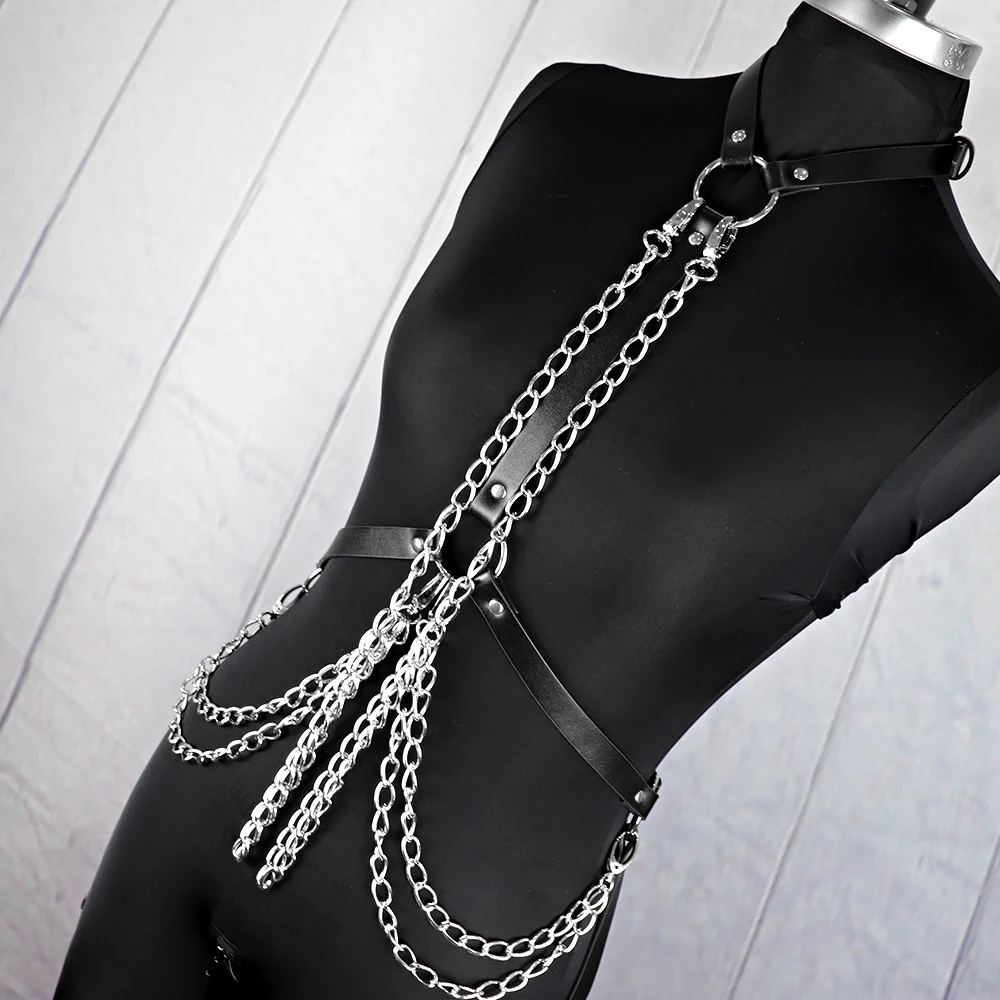 CSX-XQ Fashion Harajuku New Garter Belt Sexy Tops Adult Women Chest Studded Strap Body Bondage Gothic Belt Metal Chain Harness
CSX-XQ Fashion Harajuku New Garter Belt Sexy Tops Adult Women Chest Studded Strap Body Bondage Gothic Belt Metal Chain Harness
