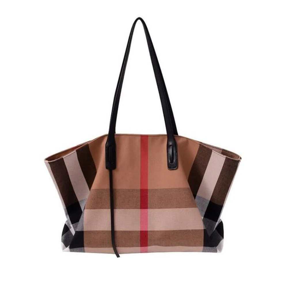 Fashion Lady Tote Large Capacity Shopping Bag Shoulder Bag Handbags Temperament Girl All-match Bags Trend Plaid PU Female Bags
Fashion Lady Tote Large Capacity Shopping Bag Shoulder Bag Handbags Temperament Girl All-match Bags Trend Plaid PU Female Bags