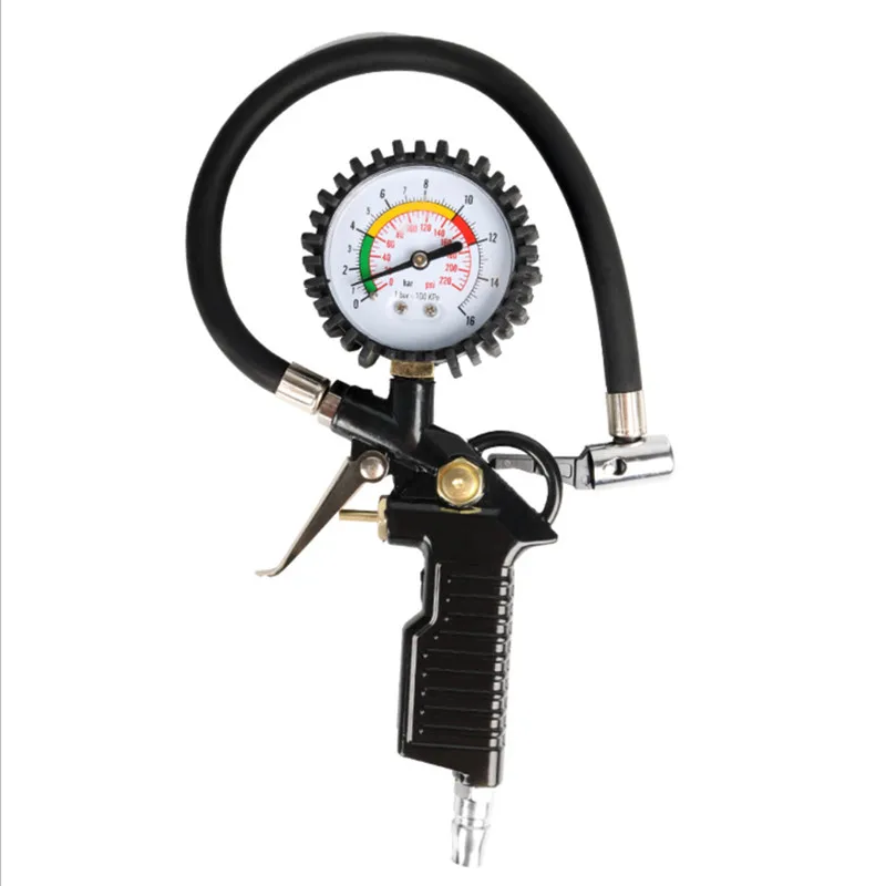 Heavy Duty 220 PSI Tire Inflator Gauge with Hose and Quick Connect Plug Dial Tire Pressure Air Gun Gauge Regulator Locking Chuck
Heavy Duty 220 PSI Tire Inflator Gauge with Hose and Quick Connect Plug Dial Tire Pressure Air Gun Gauge Regulator Locking Chuck