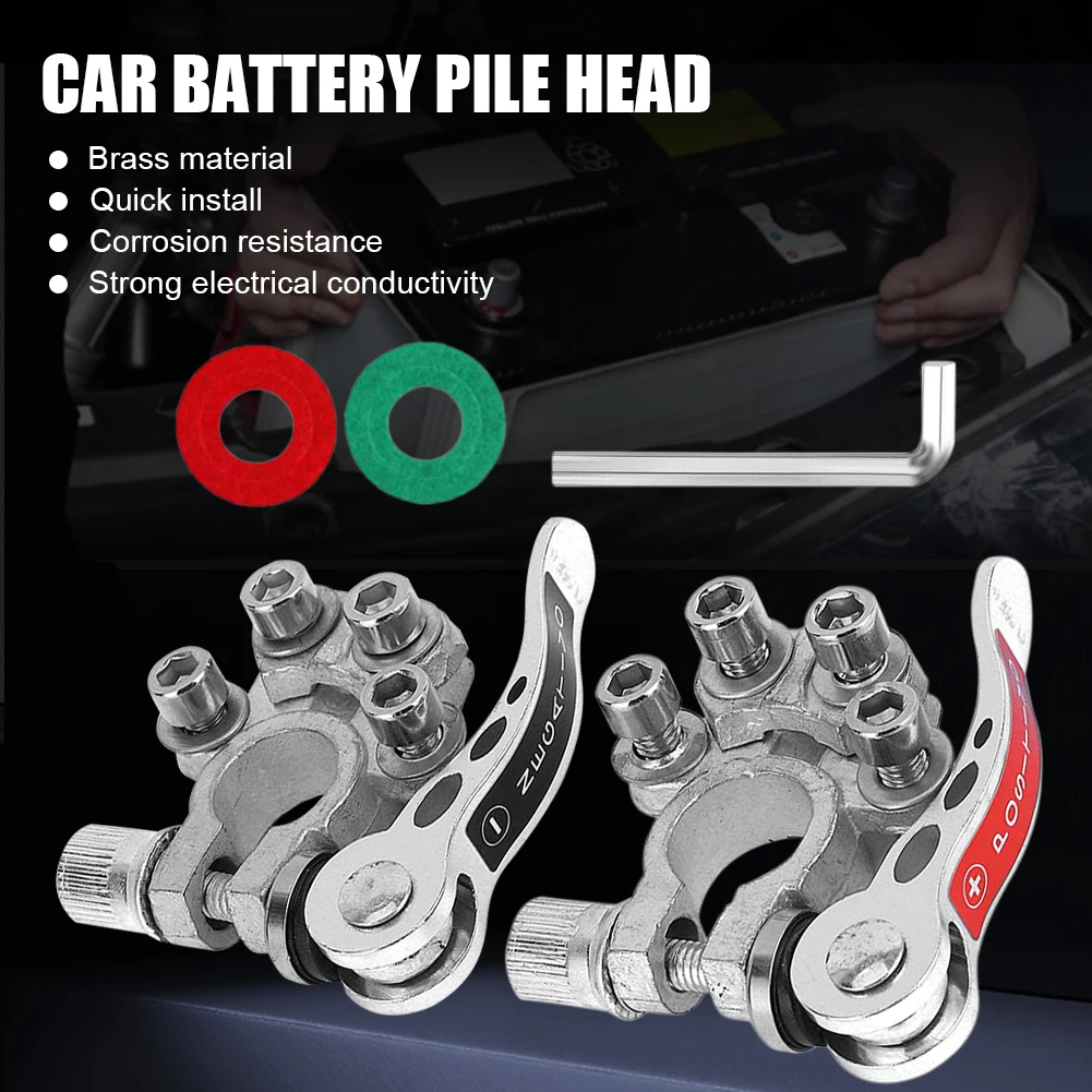 UTV Tractor Truck Car Battery Terminal Connector Quick Disconnect Positive and Negative Clamp Connectors Gaskets for Boat Car
UTV Tractor Truck Car Battery Terminal Connector Quick Disconnect Positive and Negative Clamp Connectors Gaskets for Boat Car