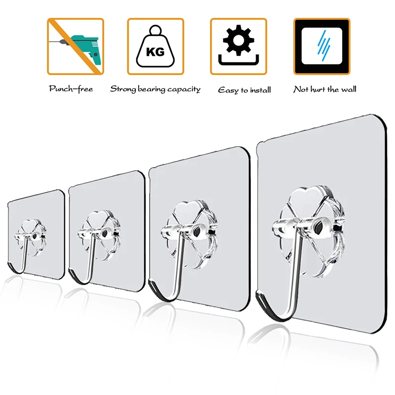 Bathroom Towel Hooks Transparent Strong Self Adhesive Door Wall Hangers Hooks Suction Heavy Load Rack Cup Sucker for Kitchen
Bathroom Towel Hooks Transparent Strong Self Adhesive Door Wall Hangers Hooks Suction Heavy Load Rack Cup Sucker for Kitchen