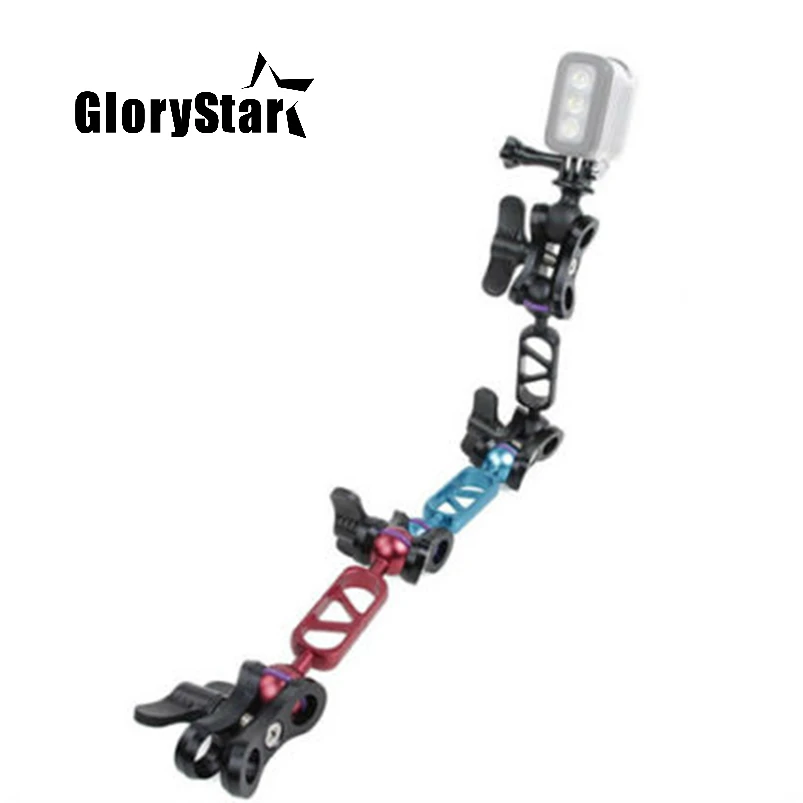 GloryStar 1PCS CNC Aluminum Alloy Diving Light Arm Ball Head Butterfly Clip Light Arms For GOPRO Hero OSMO DJI SJ Sports Camera
GloryStar 1PCS CNC Aluminum Alloy Diving Light Arm Ball Head Butterfly Clip Light Arms For GOPRO Hero OSMO DJI SJ Sports Camera