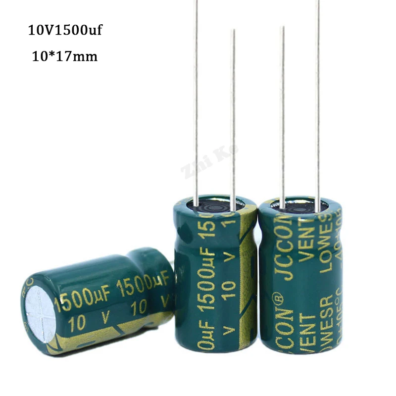 10pcs 10v1500UF volume 10x17mm Aluminum electrolytic capacitors 10V1500UF
10pcs 10v1500UF volume 10x17mm Aluminum electrolytic capacitors 10V1500UF