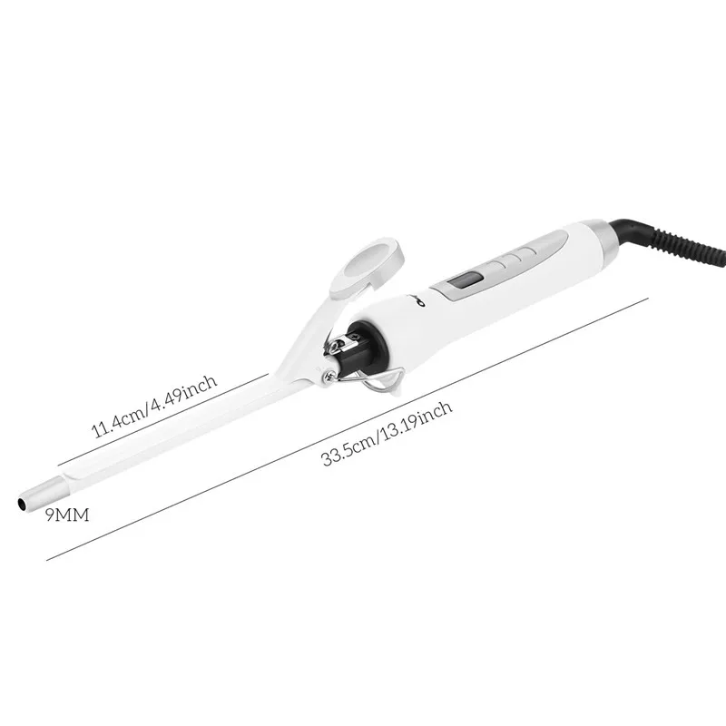 Ceramic Coating Hair Curling Wand Professional Temperature Display Hair Curler Ultrathin Mini Hair Waver Styler Curling Iron 9mm
Ceramic Coating Hair Curling Wand Professional Temperature Display Hair Curler Ultrathin Mini Hair Waver Styler Curling Iron 9mm