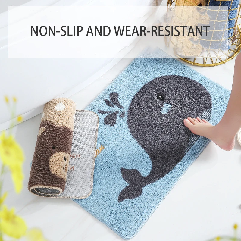 Cartoon Bath Mat Flocking Soft Bathroom Mat Non-slip Absorbent Rugs For Living Room Thicken Entrance Doormat Bathroom Product
Cartoon Bath Mat Flocking Soft Bathroom Mat Non-slip Absorbent Rugs For Living Room Thicken Entrance Doormat Bathroom Product