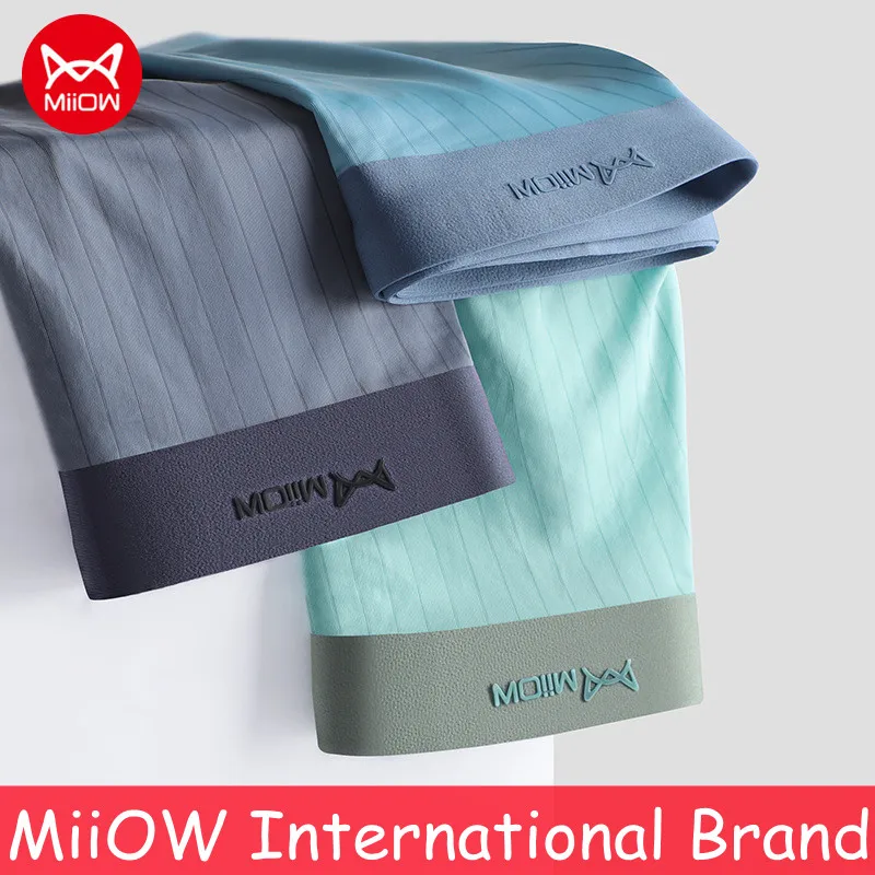 Original Miiow Men Graphene Antibacterial Underwear Seamless Ice Silk Mens Boxer Shorts Summer Utra-thin Breathable Boys Panties
Original Miiow Men Graphene Antibacterial Underwear Seamless Ice Silk Mens Boxer Shorts Summer Utra-thin Breathable Boys Panties