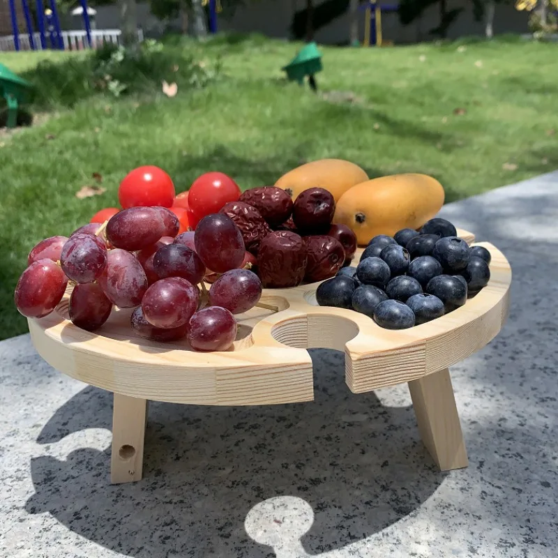 Wooden Outdoor Folding Picnic Table Round Desk Fruit Table Suitable For Picnic Or Camping
Wooden Outdoor Folding Picnic Table Round Desk Fruit Table Suitable For Picnic Or Camping