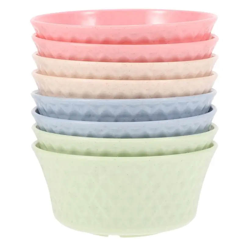 8pcs Practical Convenient Durable Delicate Salad Bowls Wheat Straw Bowls for Home
8pcs Practical Convenient Durable Delicate Salad Bowls Wheat Straw Bowls for Home