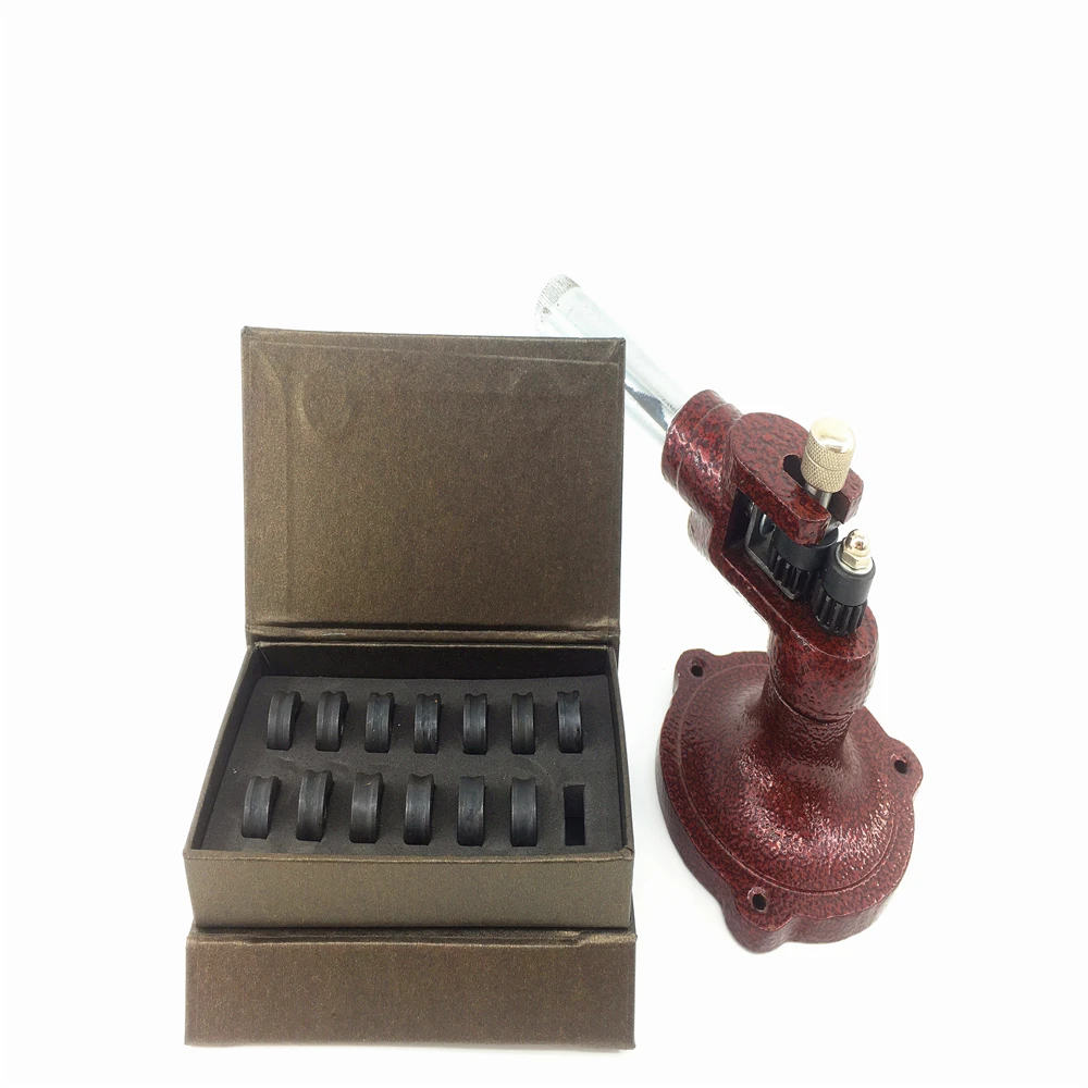 Enlarger Easy Operate 13 Knurls Handheld Portable Size Expander Roller Ring Stretcher Solid Steel Stone Set Tools Jewelry Making
Enlarger Easy Operate 13 Knurls Handheld Portable Size Expander Roller Ring Stretcher Solid Steel Stone Set Tools Jewelry Making