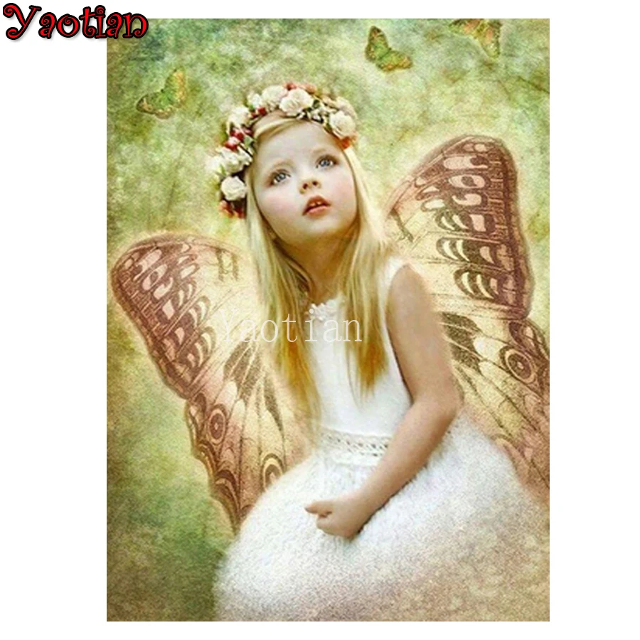 Diamond Embroidery Butterfly Fairy Little Girl Full Drill Handicraft 3D Diamond Painting Sale Picture Of Rhinestone Decor
Diamond Embroidery Butterfly Fairy Little Girl Full Drill Handicraft 3D Diamond Painting Sale Picture Of Rhinestone Decor