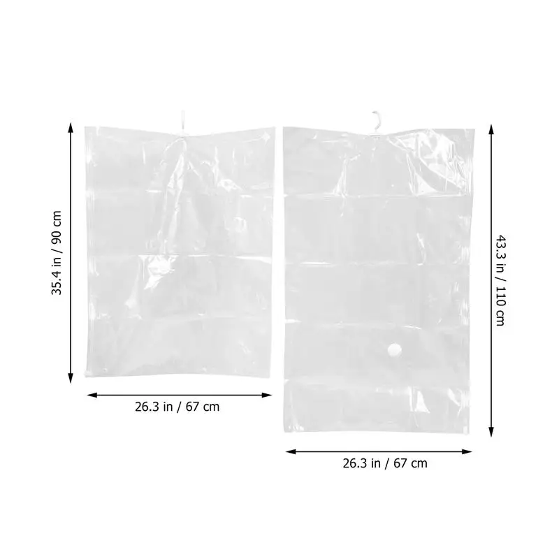 5pcs/Set Closet Hanging Bag Dust-proof Hanging Vacuum Compression Bags with Pump
5pcs/Set Closet Hanging Bag Dust-proof Hanging Vacuum Compression Bags with Pump