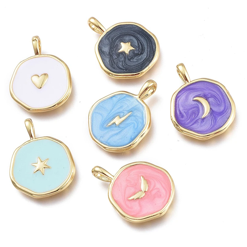 5Pcs/lot 16x13mm Alloy Enamel Heart Charms Metal Round Pendant for DIY Necklaces Earrings Jewelry Making Pendants Supplies
5Pcs/lot 16x13mm Alloy Enamel Heart Charms Metal Round Pendant for DIY Necklaces Earrings Jewelry Making Pendants Supplies