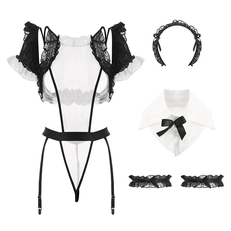 Japanese Maid Uniform Sexy Lingerie Cosplay French Apron Maid Servant Lolita Sexy Costume Babydoll Dress Erotic Lingerie 2021
Japanese Maid Uniform Sexy Lingerie Cosplay French Apron Maid Servant Lolita Sexy Costume Babydoll Dress Erotic Lingerie 2021