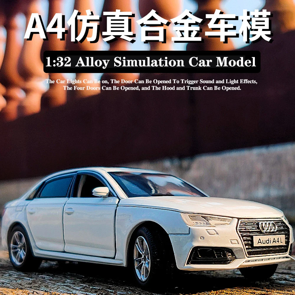 New Diecast 1/32 Alloy Model Car Miniature Audi A4 Metal Vehicle for Children's Birthday Gift Boy's Collected Christmas Hottoy
New Diecast 1/32 Alloy Model Car Miniature Audi A4 Metal Vehicle for Children's Birthday Gift Boy's Collected Christmas Hottoy