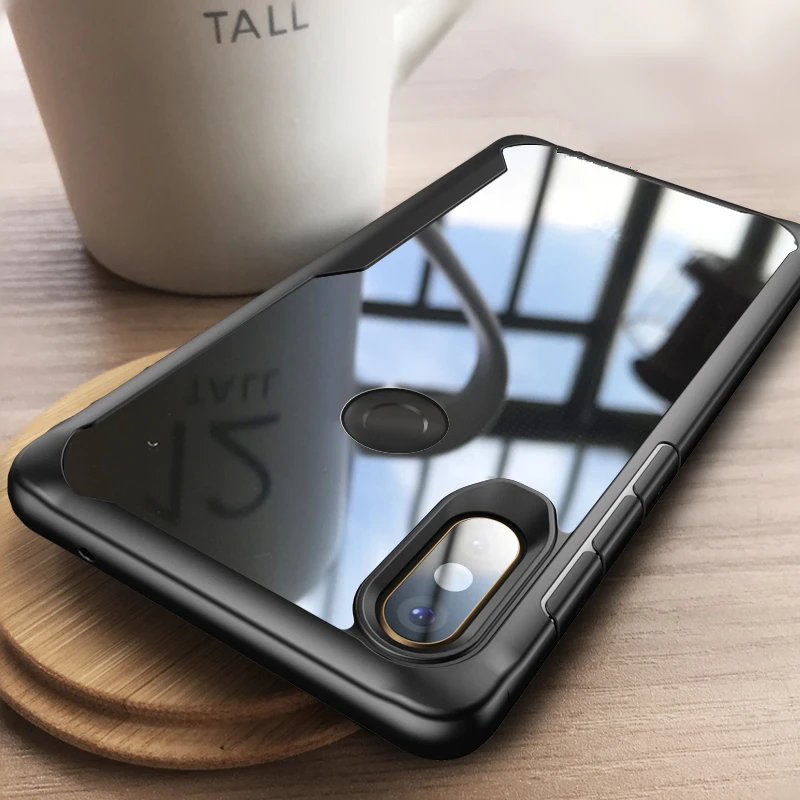 Противоударный Прозрачный чехол для Xiaomi Mi 8 A2 Lite Mix 2S Mi8 Мягкий силиконовый Redmi Note 4X