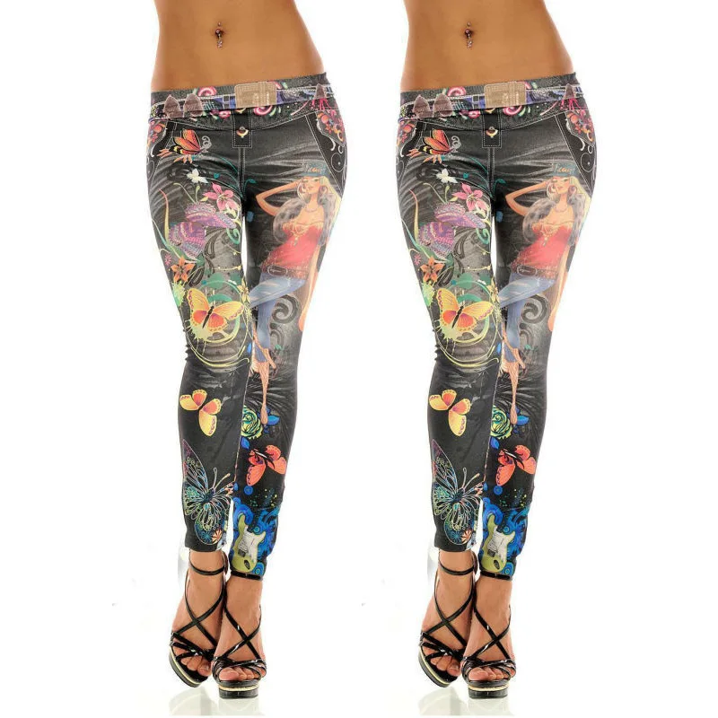 3XL leggings flower girl leggings seamless cotton imitation denim leggings leggings pants
3XL leggings flower girl leggings seamless cotton imitation denim leggings leggings pants